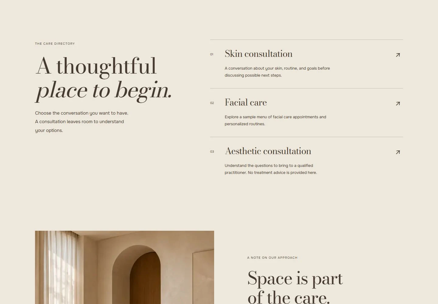 AUREL website content and interactive service section